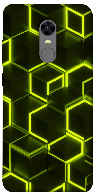 Чехол itsPrint Neon hexagon для Xiaomi Redmi 5 Plus / Redmi Note 5 (Single Camera), паттерн, купить оптом с доставкой