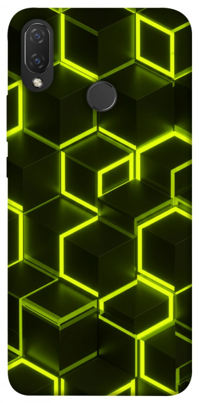 Чехол itsPrint Neon hexagon для Huawei P Smart+ (nova 3i), паттерн, купить оптом с доставкой