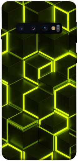 Чехол itsPrint Neon hexagon для Samsung Galaxy S10