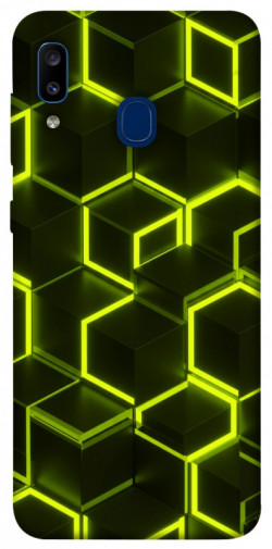 Чехол itsPrint Neon hexagon для Samsung Galaxy A20 / A30