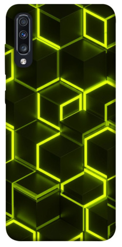 Чехол itsPrint Neon hexagon для Samsung Galaxy A70 (A705F)