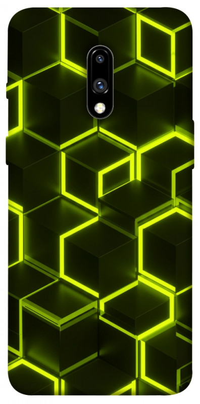 Чехол itsPrint Neon hexagon для OnePlus 7, паттерн, купить оптом с доставкой