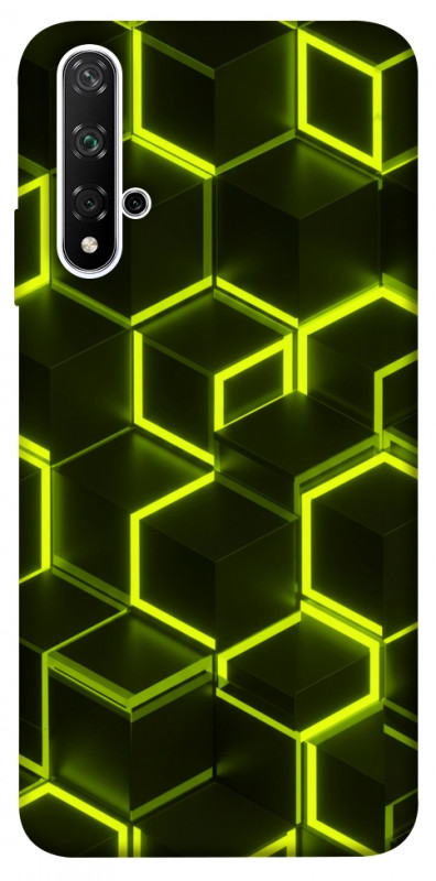 Чехол itsPrint Neon hexagon для Huawei Honor 20 / Nova 5T, паттерн, купить оптом с доставкой