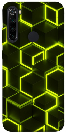 Чехол itsPrint Neon hexagon для Xiaomi Redmi Note 8