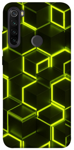 Чехол itsPrint Neon hexagon для Xiaomi Redmi Note 8T
