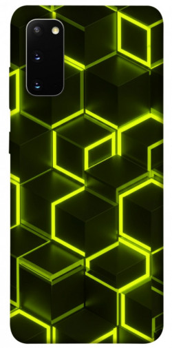 Чехол itsPrint Neon hexagon для Samsung Galaxy S20