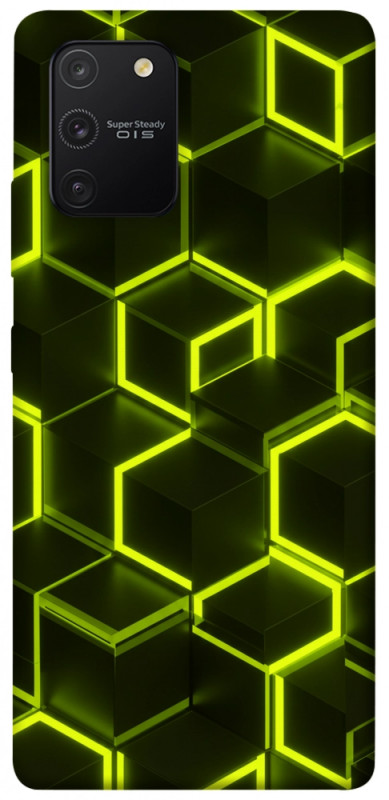 Чехол itsPrint Neon hexagon для Samsung Galaxy S10 Lite, паттерн, купить оптом с доставкой