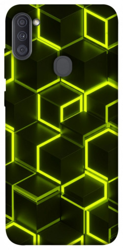 Чехол itsPrint Neon hexagon для Samsung Galaxy A11