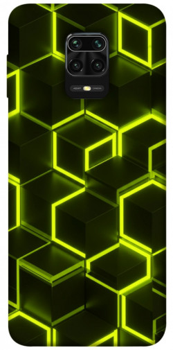 Чехол itsPrint Neon hexagon для Xiaomi Redmi Note 9s / Note 9 Pro / Note 9 Pro Max