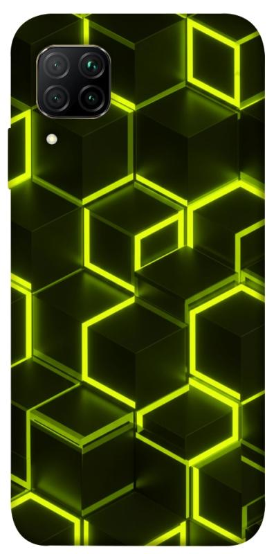 Чехол itsPrint Neon hexagon для Huawei P40 Lite, паттерн, купить оптом с доставкой
