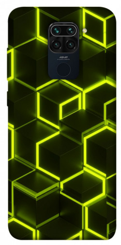Чехол itsPrint Neon hexagon для Xiaomi Redmi Note 9 / Redmi 10X