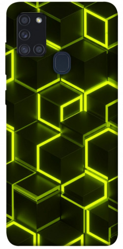 Чехол itsPrint Neon hexagon для Samsung Galaxy A21s