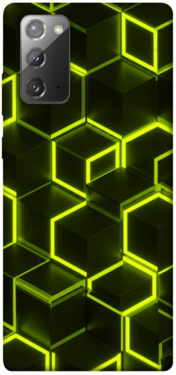 Чехол itsPrint Neon hexagon для Samsung Galaxy Note 20