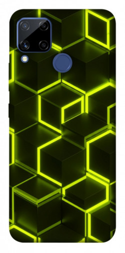 Чехол itsPrint Neon hexagon для Realme C15