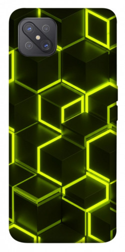Чехол itsPrint Neon hexagon для Oppo A92s