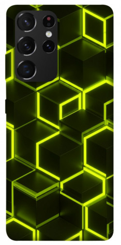 Чехол itsPrint Neon hexagon для Samsung Galaxy S21 Ultra