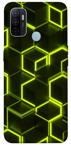 Чехол itsPrint Neon hexagon для Oppo A53 / A32 / A33