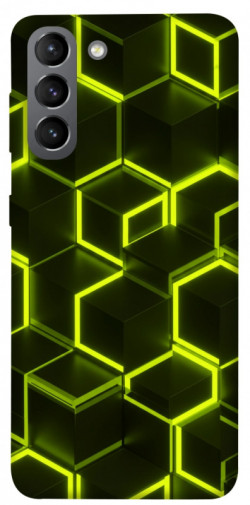 Чехол itsPrint Neon hexagon для Samsung Galaxy S21