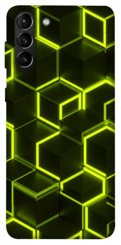 Чехол itsPrint Neon hexagon для Samsung Galaxy S21+