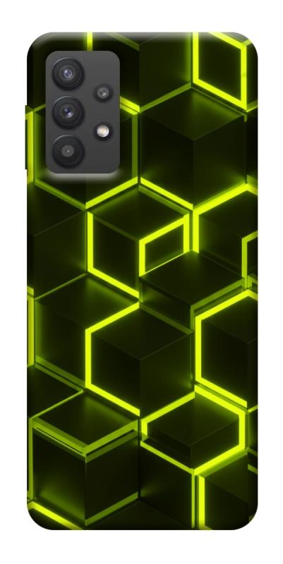 Чехол itsPrint Neon hexagon для Samsung Galaxy A32 (A326B) 5G, паттерн, купить оптом с доставкой