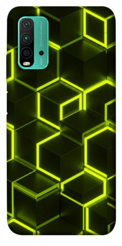 Чехол itsPrint Neon hexagon для Xiaomi Redmi Note 9 4G / Redmi 9 Power / Redmi 9T