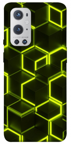 Чехол itsPrint Neon hexagon для OnePlus 9 Pro