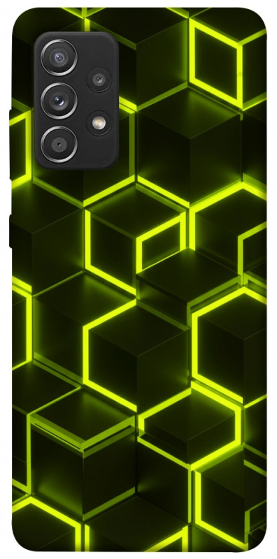 Чехол itsPrint Neon hexagon для Samsung Galaxy A52 4G / A52 5G, паттерн, купить оптом с доставкой