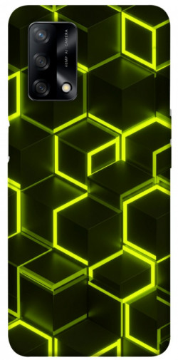 Чехол itsPrint Neon hexagon для Oppo A74 4G