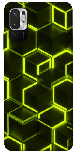 Чехол itsPrint Neon hexagon для Xiaomi Redmi Note 10 5G