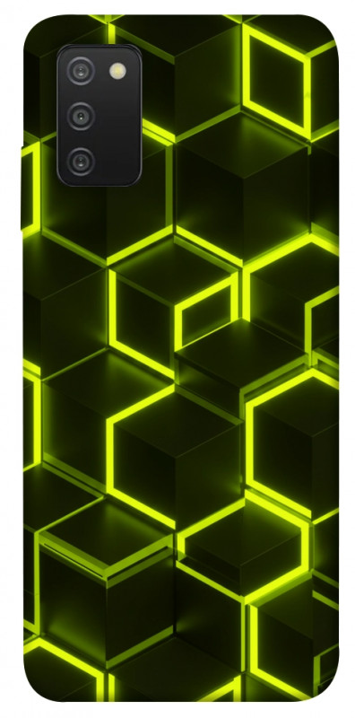 Чехол itsPrint Neon hexagon для Samsung Galaxy A03s, паттерн, купить оптом с доставкой