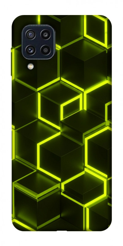 Чехол itsPrint Neon hexagon для Samsung Galaxy M32, паттерн, купить оптом с доставкой