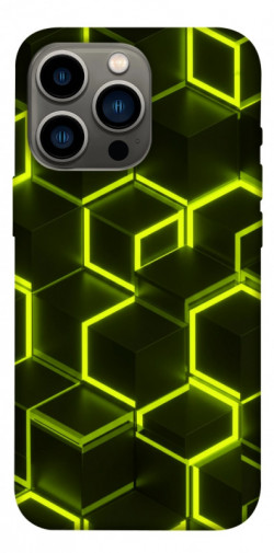 Чехол itsPrint Neon hexagon для Apple iPhone 13 Pro (6.1")