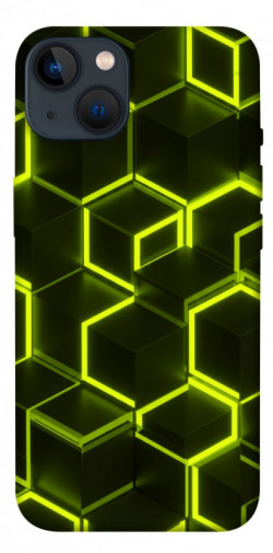 Чехол itsPrint Neon hexagon для Apple iPhone 13 (6.1")