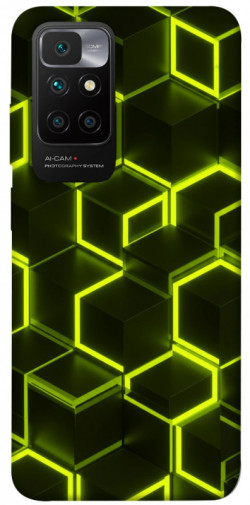 Чехол itsPrint Neon hexagon для Xiaomi Redmi 10