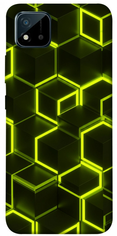 Чохол itsPrint Neon hexagon для Realme C11 (2021), паттерн, купити оптом з доставкою