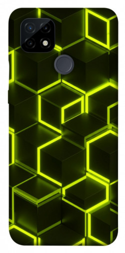 Чехол itsPrint Neon hexagon для Realme C21