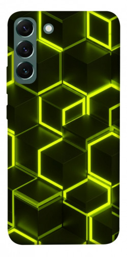Чехол itsPrint Neon hexagon для Samsung Galaxy S22+