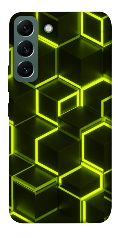 Чехол itsPrint Neon hexagon для Samsung Galaxy S22, паттерн, купить оптом с доставкой