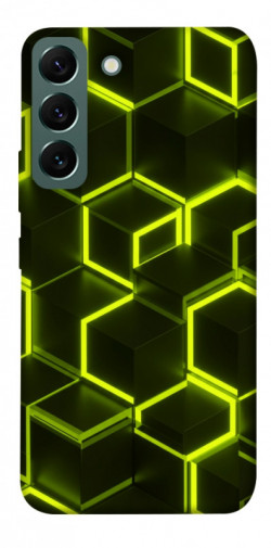 Чехол itsPrint Neon hexagon для Samsung Galaxy S22