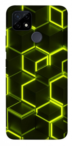 Чехол itsPrint Neon hexagon для Realme C21Y