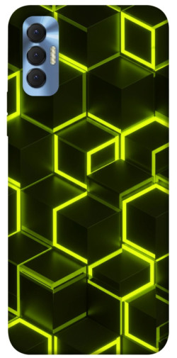 Чехол itsPrint Neon hexagon для TECNO Spark 8P