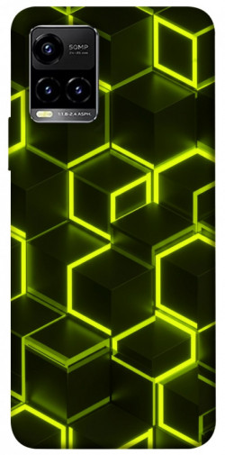 Чехол itsPrint Neon hexagon для Vivo Y21 / Y33s