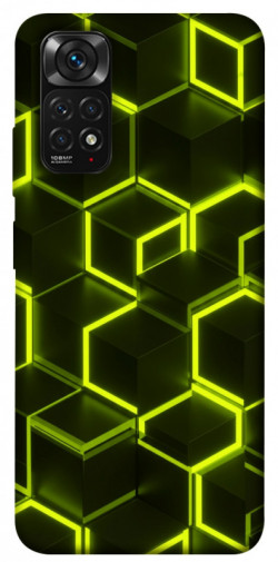 Чохол itsPrint Neon hexagon для Xiaomi Redmi Note 11 (Global) / Note 11S