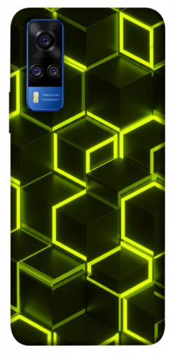 Чехол itsPrint Neon hexagon для Vivo Y51a