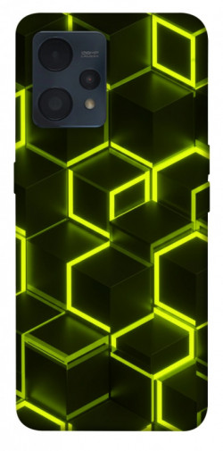 Чехол itsPrint Neon hexagon для Realme 9 4G / 9 Pro+