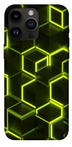 Чехол itsPrint Neon hexagon для Apple iPhone 14 Pro Max (6.7")