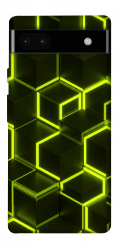 Чехол itsPrint Neon hexagon для Google Pixel 6a