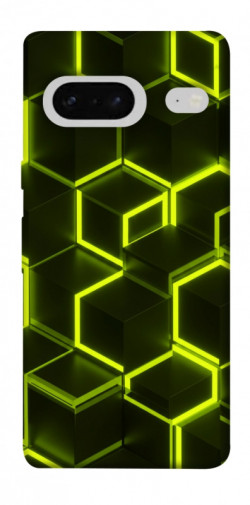 Чехол itsPrint Neon hexagon для Google Pixel 7