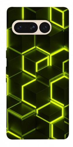 Чехол itsPrint Neon hexagon для Google Pixel 7 Pro