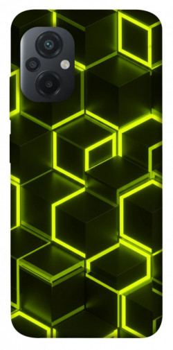 Чехол itsPrint Neon hexagon для Xiaomi Poco M5